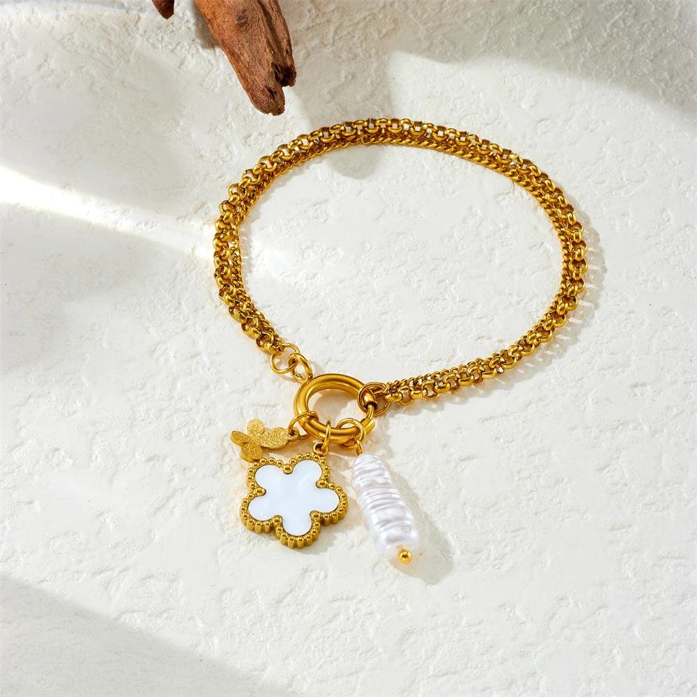 Conjunto Floral Pérola Rawve