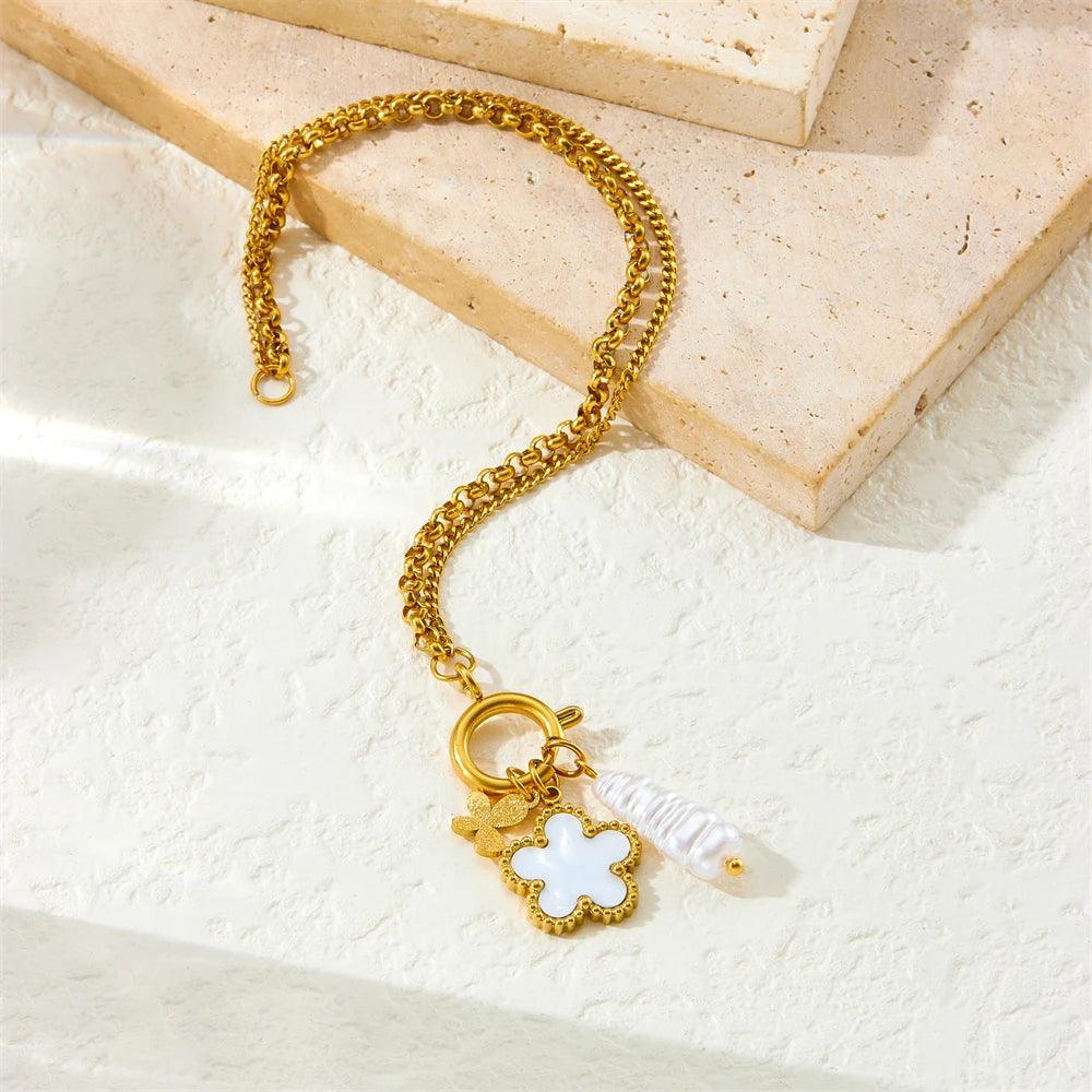 Conjunto Floral Pérola Rawve