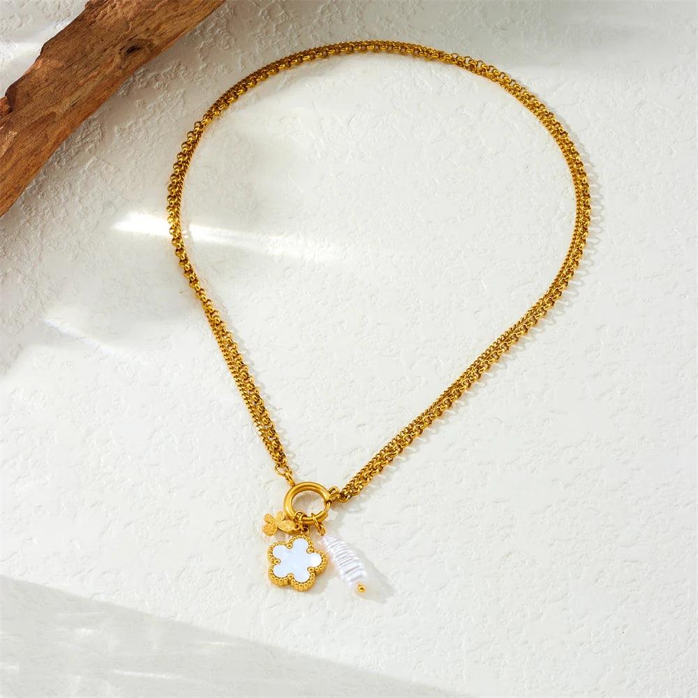 Conjunto Floral Pérola Rawve
