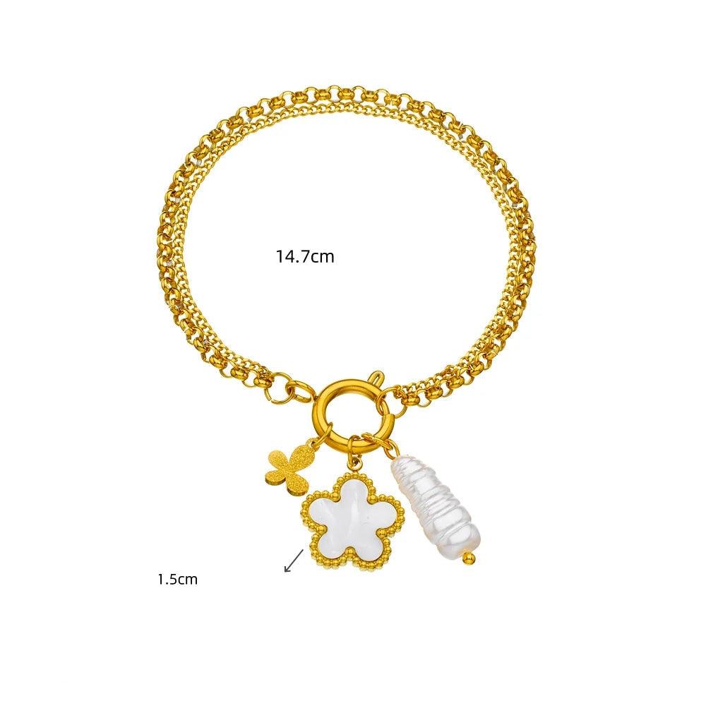 Conjunto Floral Pérola Rawve